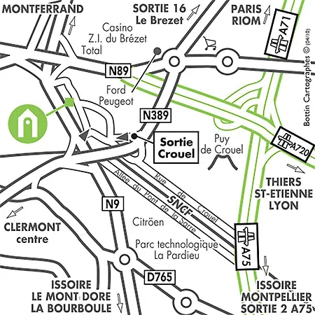 Campanile NATURE - Clermont Ferrand Le Brezet 3* Clermont-Ferrand